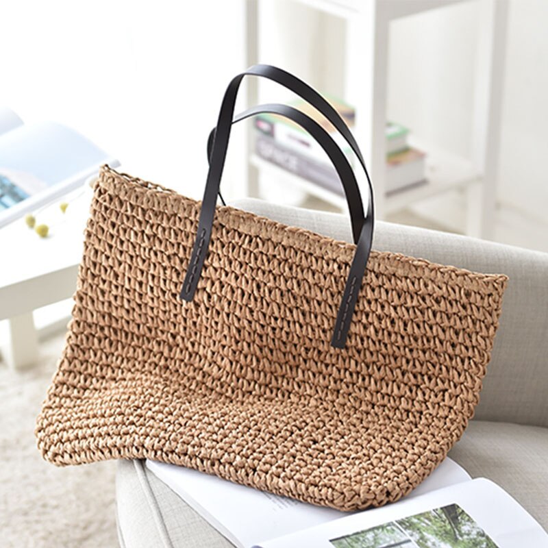 Grand Sac De Plage En Paille - Rita image 3