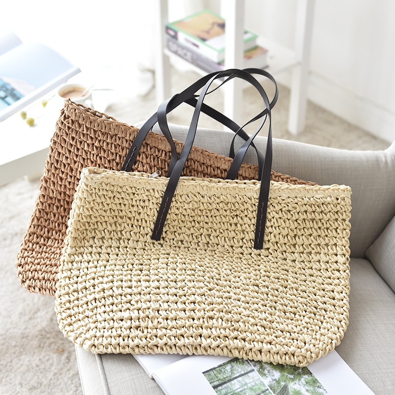 Grand Sac De Plage En Paille - Rita image 4