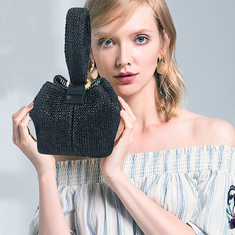 Petit Sac À Main En Paille - Serena image 13