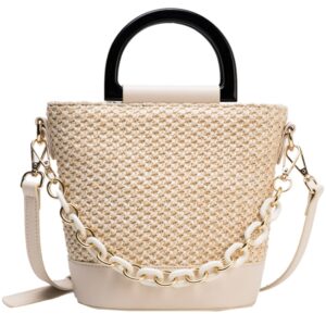 Petit Sac Bandoulière En Paille - Dina
