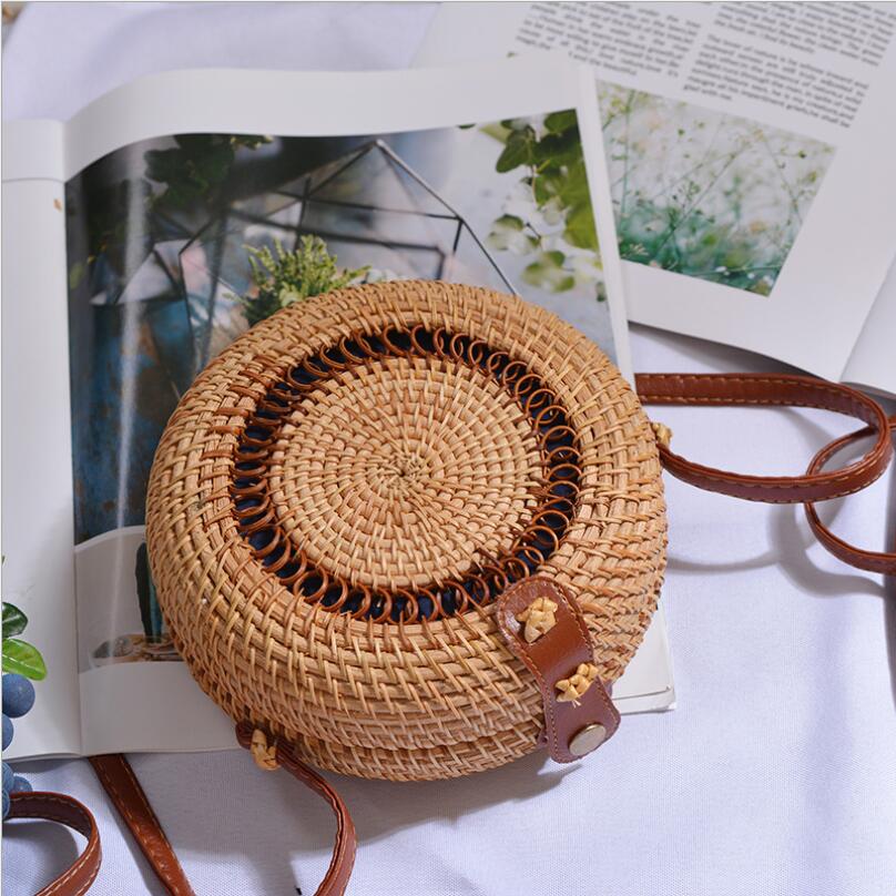 Petit Sac Rotin Rond - Graziella image 1