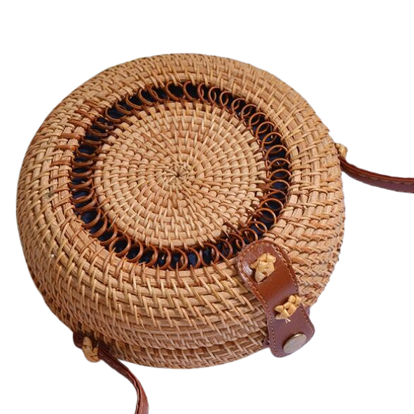 Petit Sac Rotin Rond - Graziella