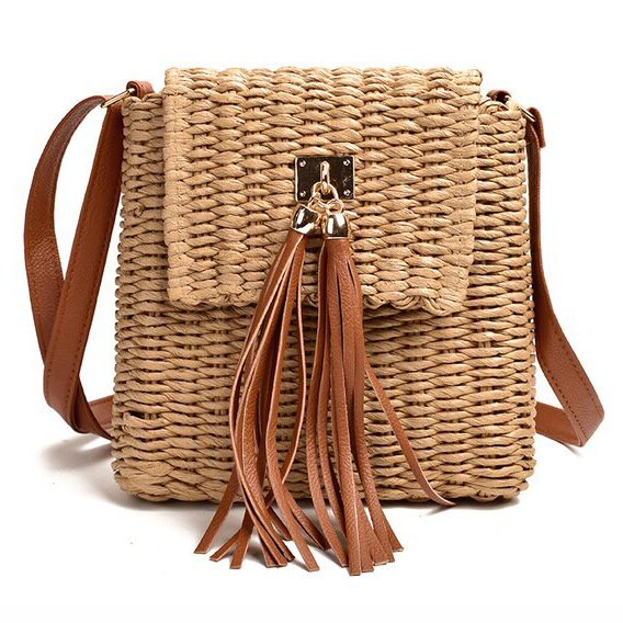 Sac A Main En Osier Vintage - Flavia