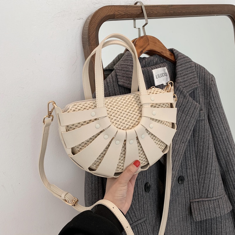 Sac A Main En Paille Et Cuir - Zola image 10