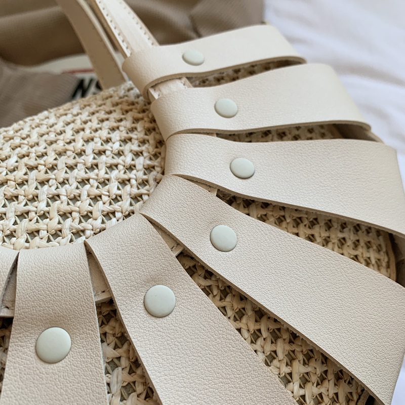 Sac A Main En Paille Et Cuir - Zola image 11