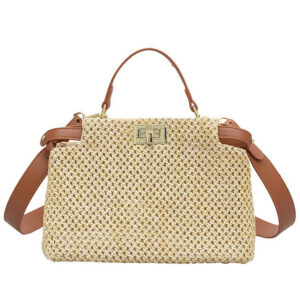 Sac À Main En Paille Tressée - Rosa