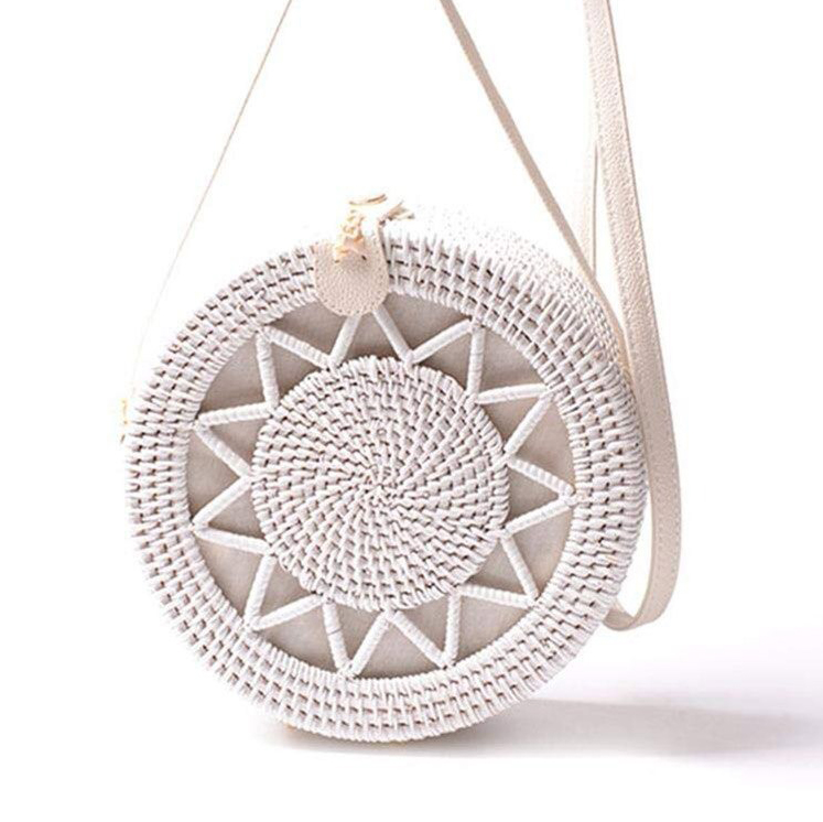 Sac Bandoulière Femme Rotin - Prisca