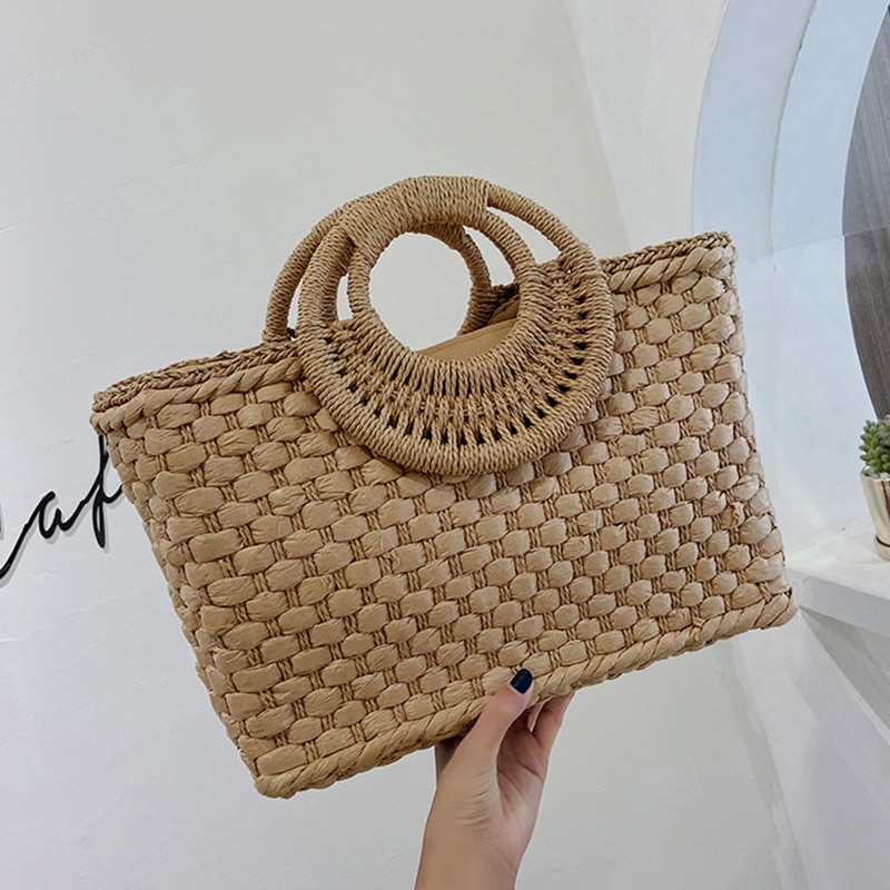 Sac De Plage En Osier - Evelina image 16