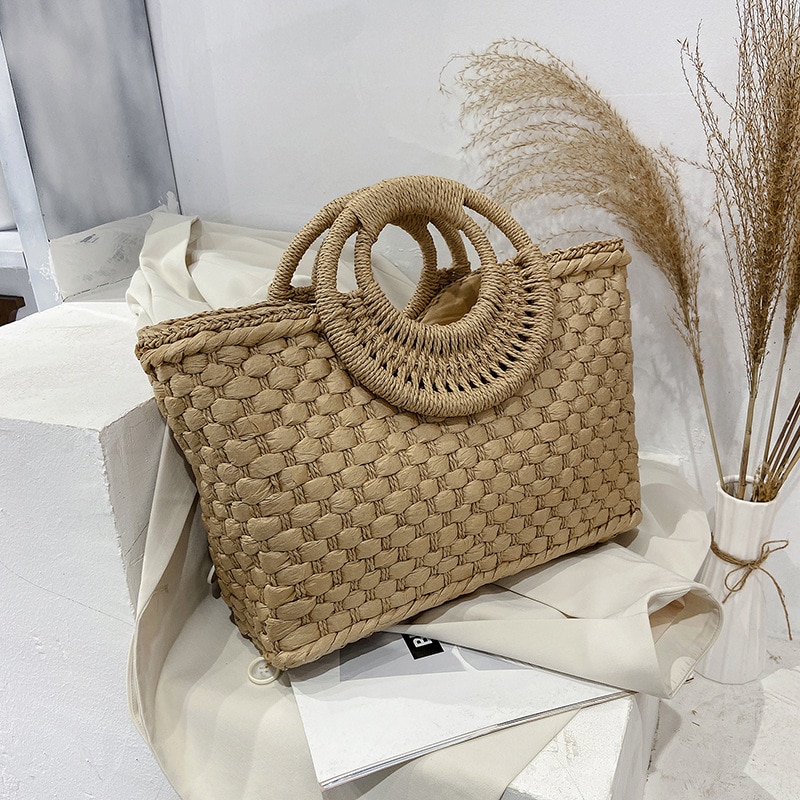 Sac De Plage En Osier - Evelina image 17