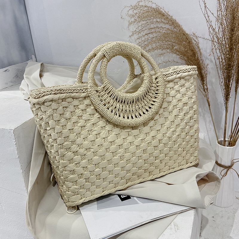 Sac De Plage En Osier - Evelina image 8