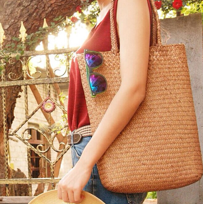Sac De Plage En Paille - Clara image 1