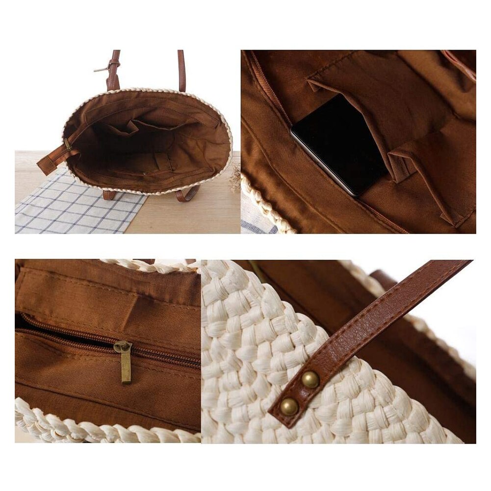 Sac De Plage En Paille Pas Cher - Ornella image 11
