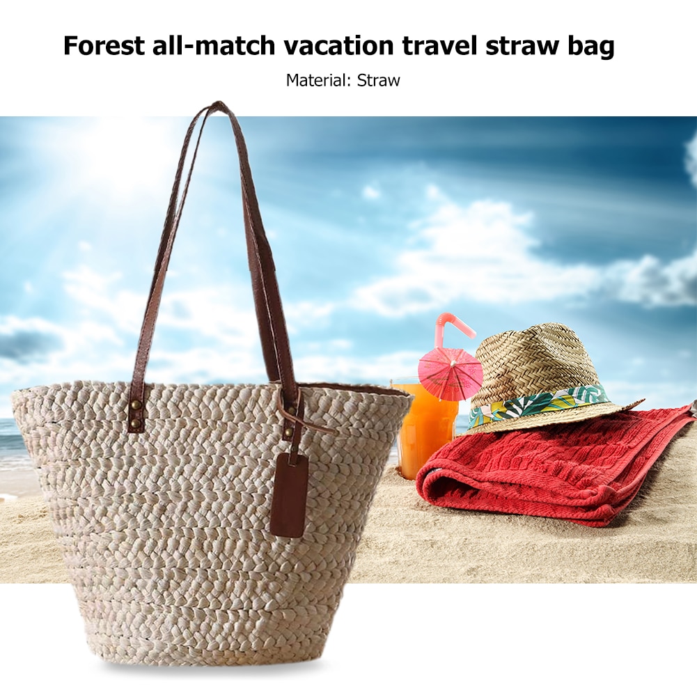 Sac De Plage En Paille Pas Cher - Ornella image 6