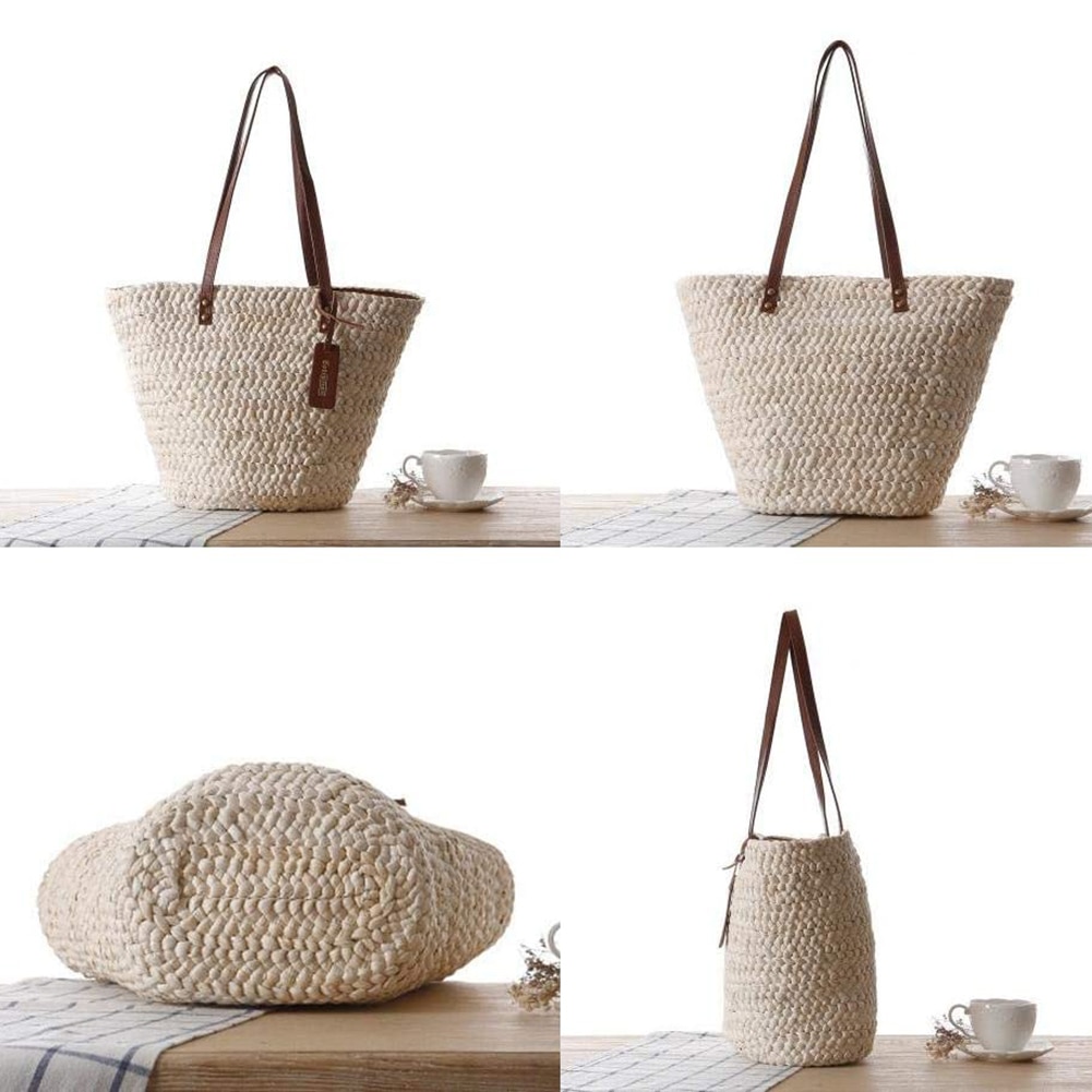 Sac De Plage En Paille Pas Cher - Ornella image 7