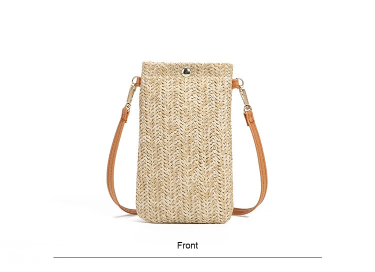Sac De Téléphone En Paille - Dalia image 3