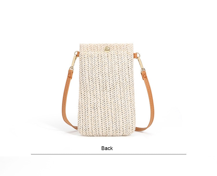 Sac De Téléphone En Paille - Dalia image 6