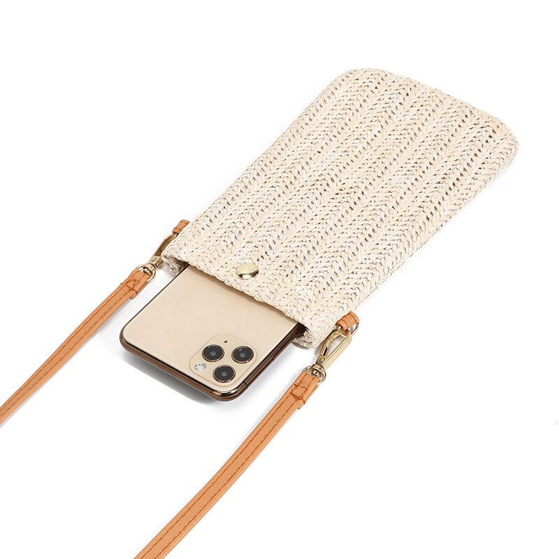 Sac De Téléphone En Paille - Dalia image 8
