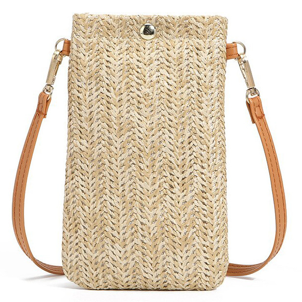 Sac De Téléphone En Paille - Dalia