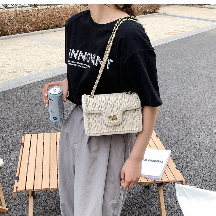 Sac En Paille Bandoulière - Tina image 11