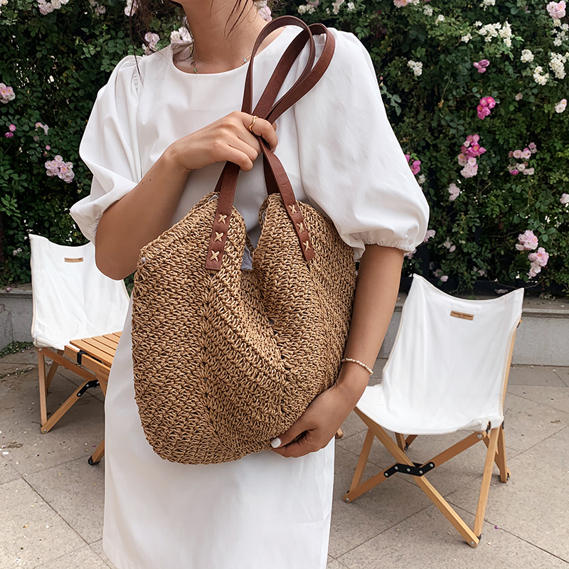 Sac En Paille Boheme - Sienna image 1