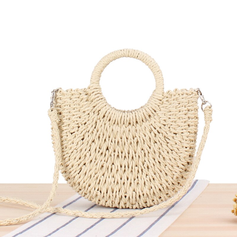 Sac En Paille Demi Lune - Aria image 1