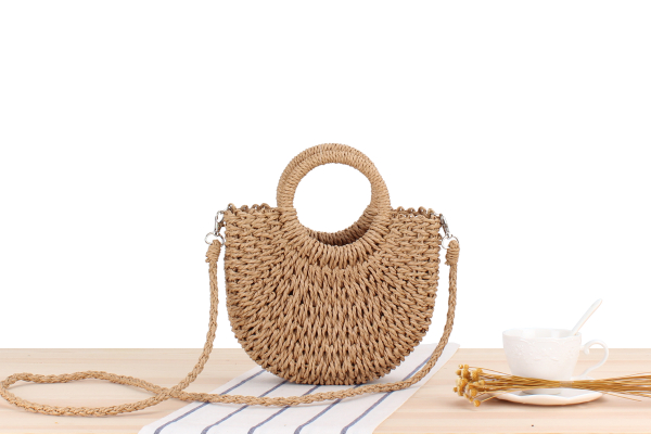 Sac En Paille Demi Lune - Aria image 2