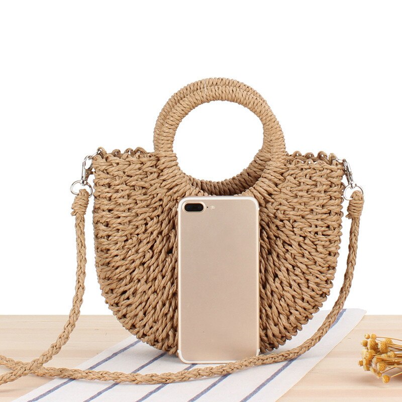 Sac En Paille Demi Lune - Aria image 3