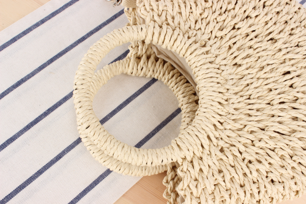 Sac En Paille Demi Lune - Aria image 6