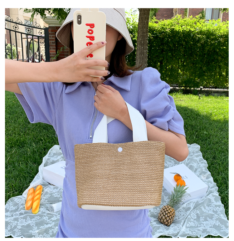 Sac En Paille Vintage - Maria image 7