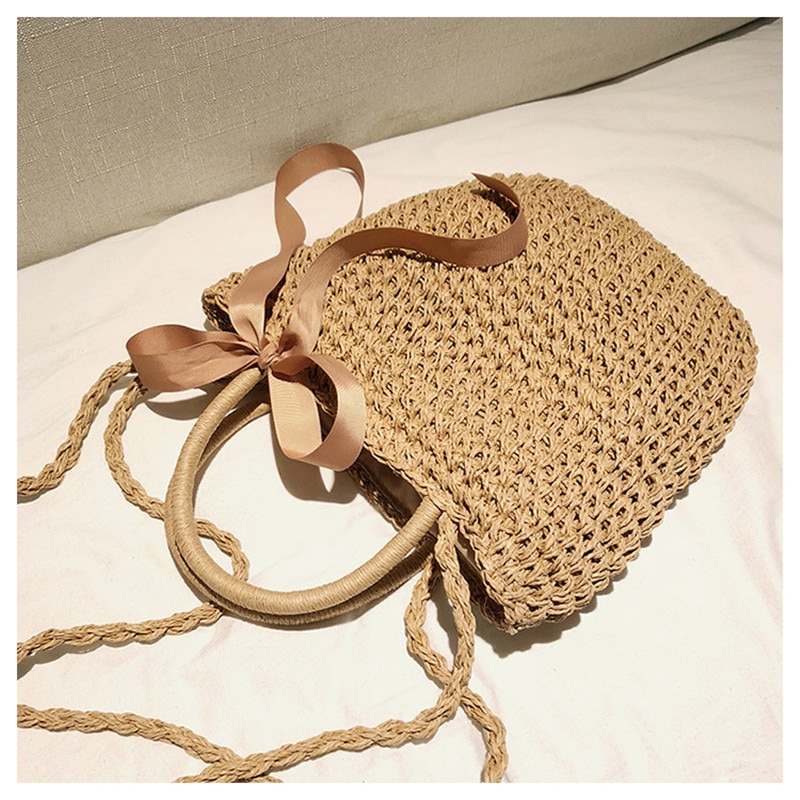 Sac Panier En Osier Rond - Nella image 22