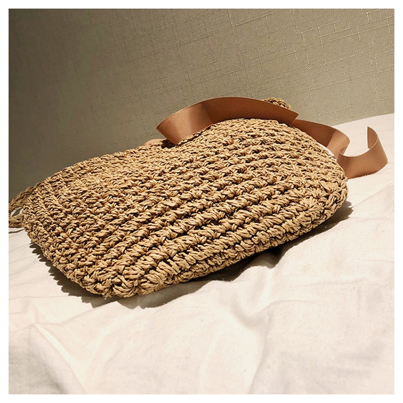 Sac Panier En Osier Rond - Nella image 23