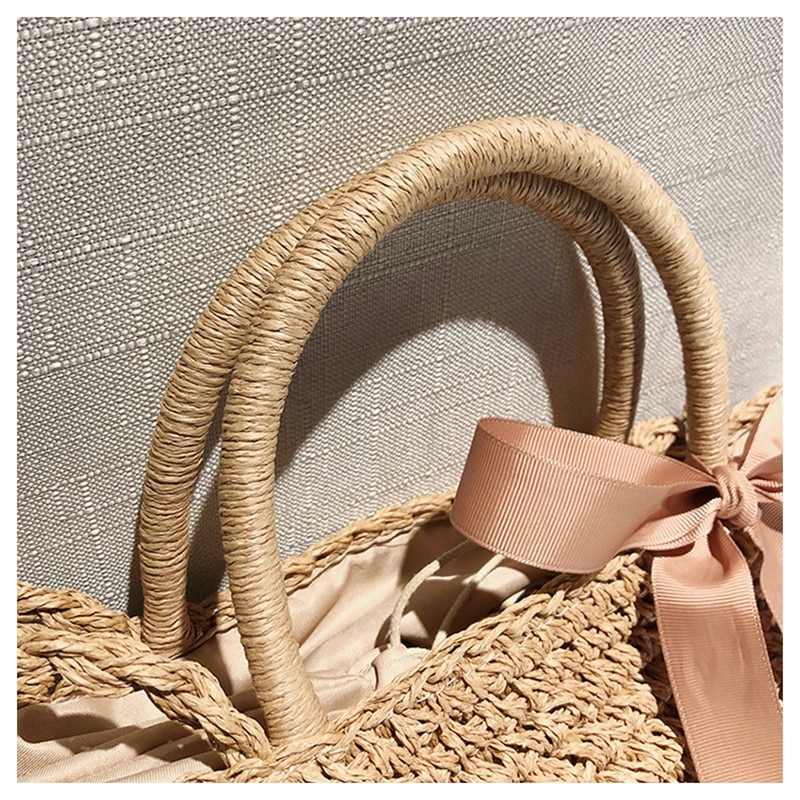 Sac Panier En Osier Rond - Nella image 25