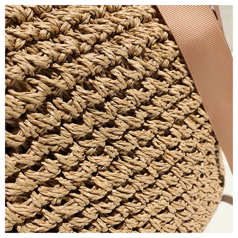 Sac Panier En Osier Rond - Nella image 26