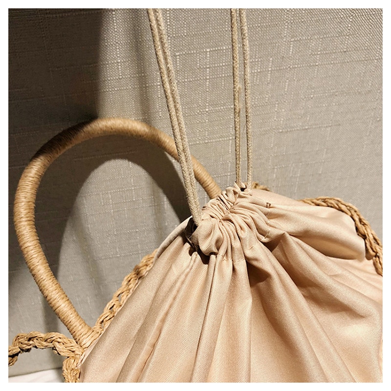 Sac Panier En Osier Rond - Nella image 28