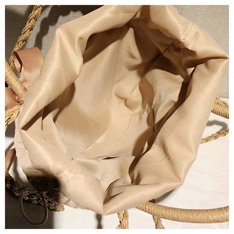 Sac Panier En Osier Rond - Nella image 29