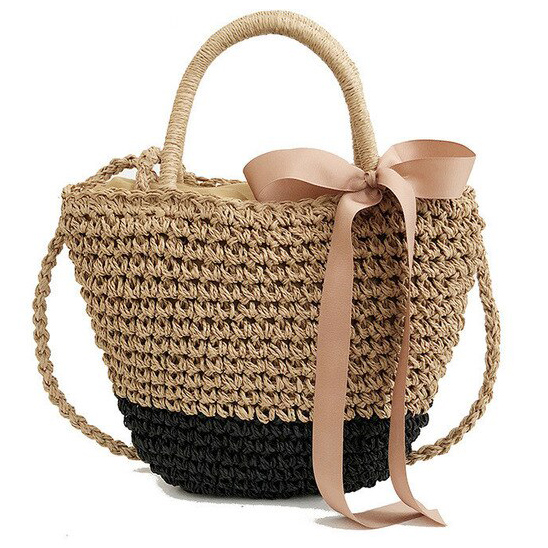 Sac Panier En Osier Rond - Nella