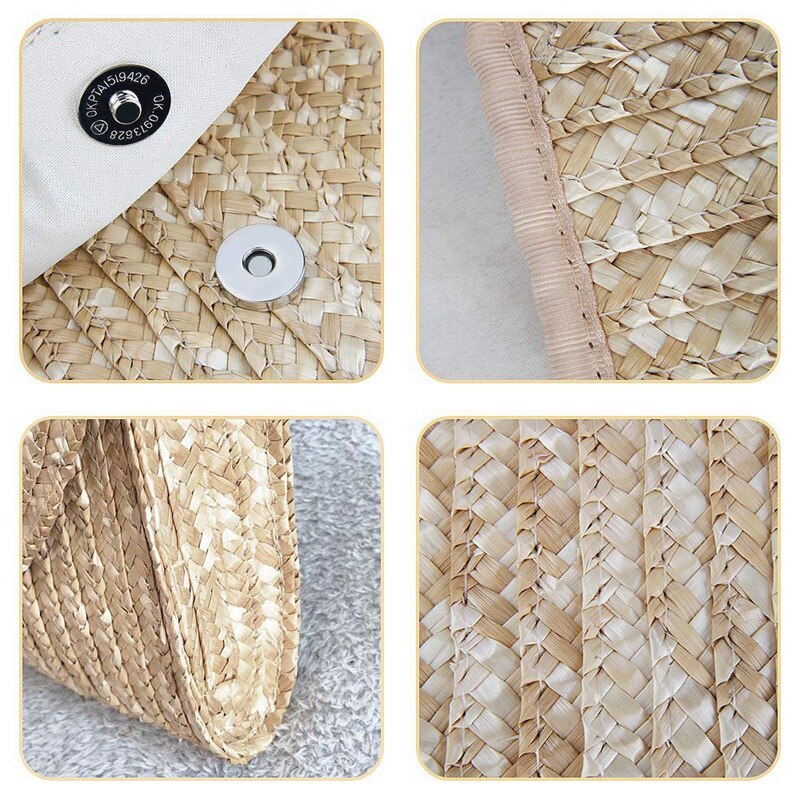 Sac Pochette En Paille - Bianca image 4