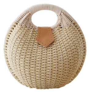 Sac Rond En Osier - Sandra